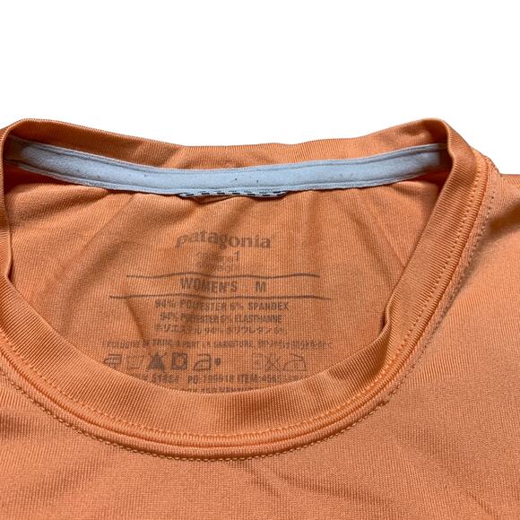 Patagonia Orange Short Sleeve Base Layer Size Medium - Picture 5 of 7